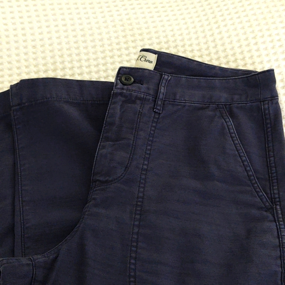 Size 6 Washed Navy J Crew Pants